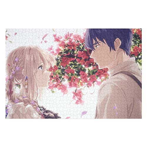 ヴァイオレットエヴァーガーデン ジグソーパズル 木製パズル 知育玩具 おもちゃ リラックスできて、知的好奇心を刺激する木製パズル 大人と子供への最高のギフト萌えグッズ 1000 PCS