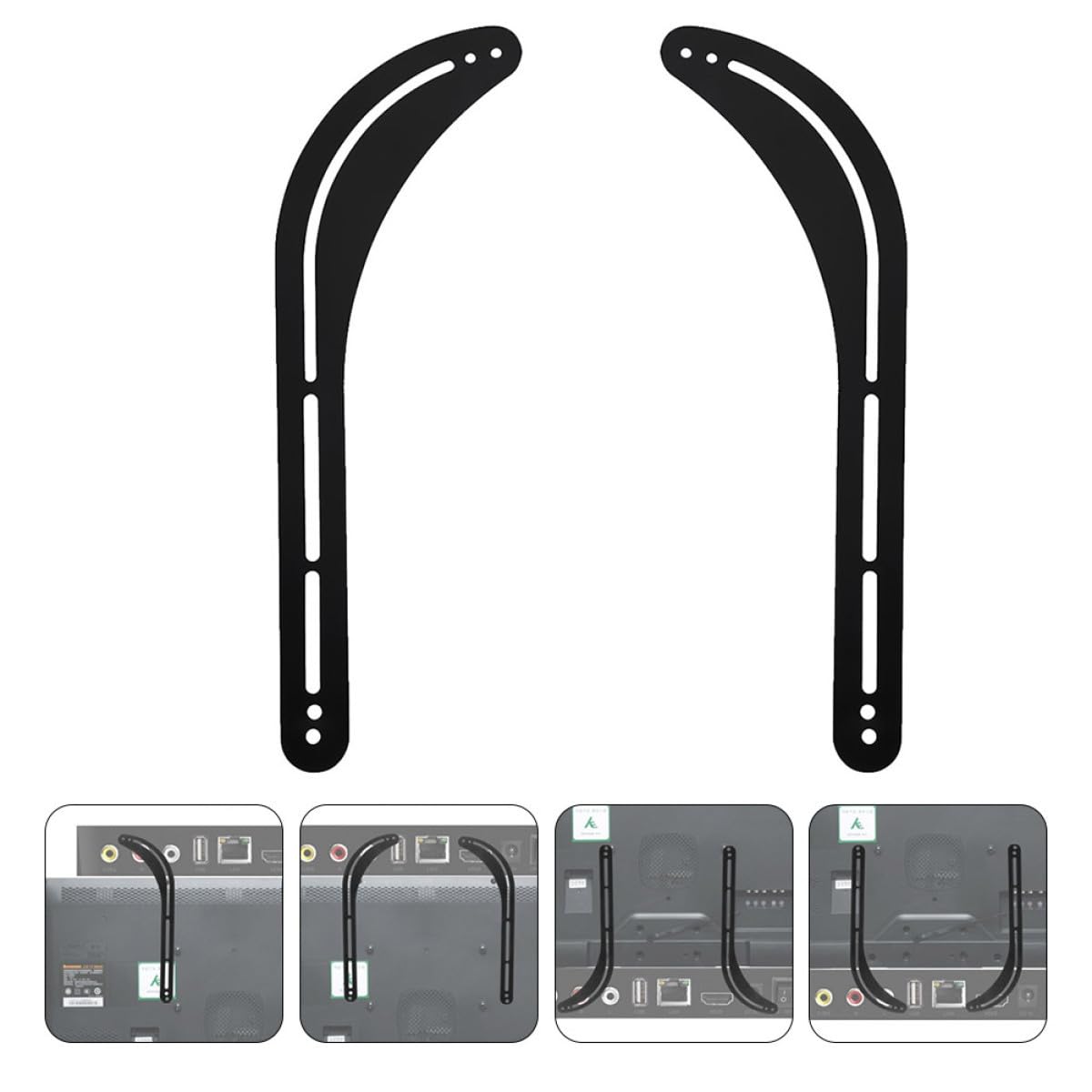 Mobestech 2 Piezas Soporte De Audio Soportes para Altavoces Soporte De Pared para Barra De Sonido Soportes De Montaje En Pared para Altavoces Universal Planchar Colgar En La Pared