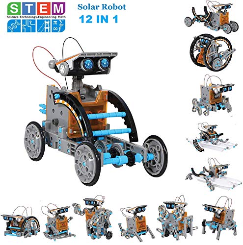 STEM 12-in-1 Education Solar Robot Kits Toys - DIY Building Science Experiment Kit