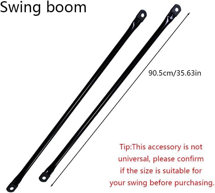 Miniatura 3 de Varillas colgantes de metal para jardín, varillas de repuesto para columpio, varillas de metal redondas para asiento de columpio de jardín, brazo