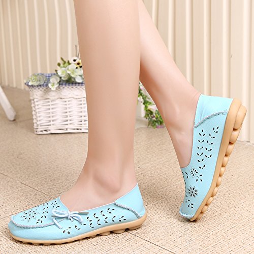 Image of VenusCelia Women's Breathable Comfort Walking Office Flat Loafer