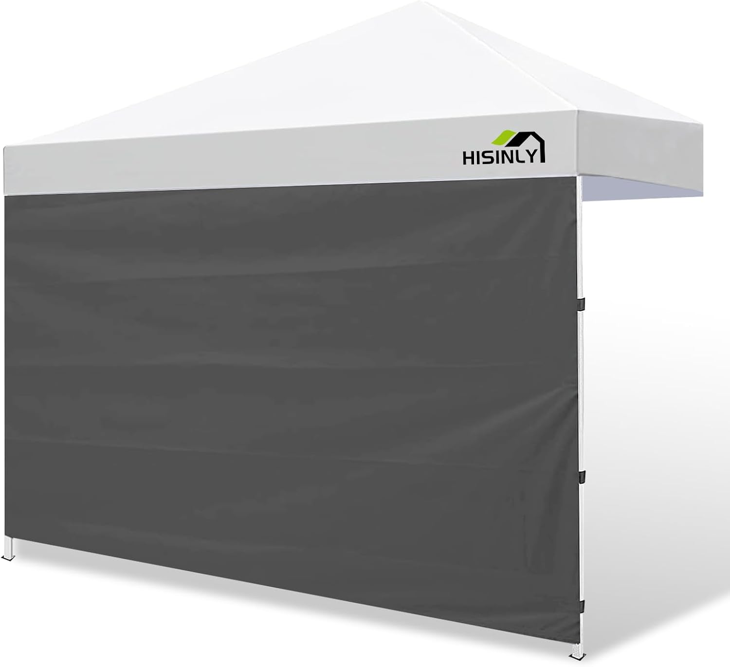 Canopy Sidewall 8 * 8 ft, 1 Pack Sunwall with 210D Oxford Cloth, UV Protection and Waterproof, Suits Pop-up Tent/Instant Canopy/Commercial Canopy, Grey (Sidewall Only) 8x8 ft Sidewall*1 Gray