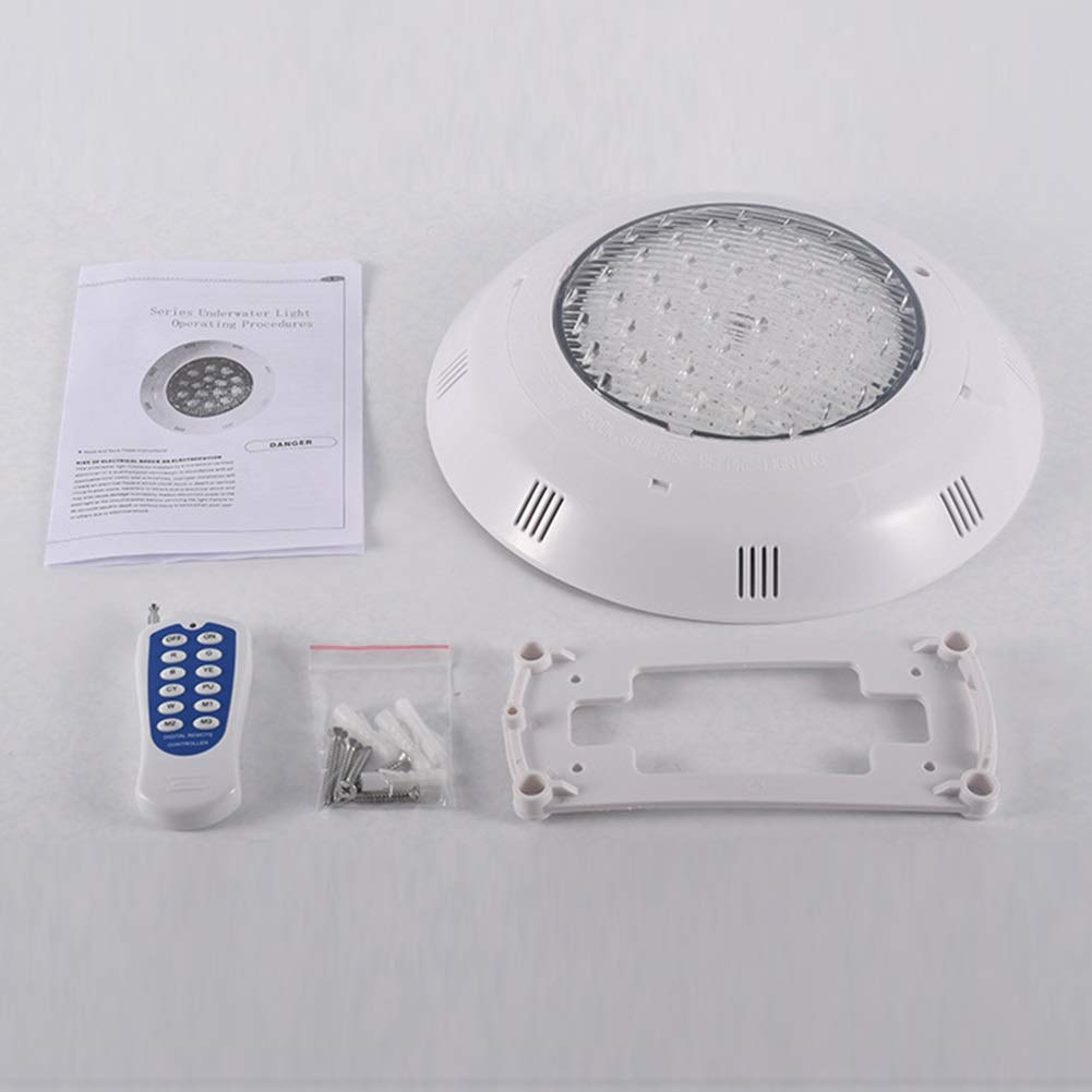 Lampada da parete da parete Piscina a LED, telecomando IP68 luci subacquee con telecomando AC12V decorazione di luci subacquee per illuminazione subacquea, illuminazione del paesaggio ( Size : 24W )