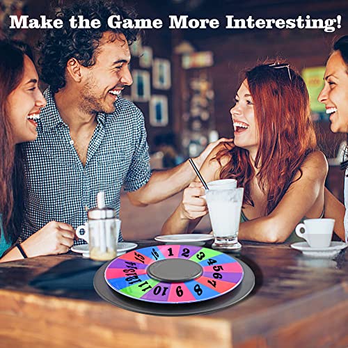 Tezam 8 Inch Heavy Duty Spinning Prize Wheel - Double-Sided 8/16 Slot Color Tabletop Roulette Wheel Of Fortune, Dry Erase Spin Wheel Win The Fortune Spin Game For Carnival And Trade Show #TOP6
