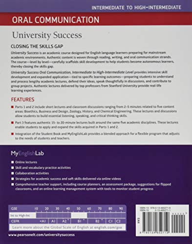 University Success Oral Communication Intermediate to High-Intermedate, Student Book with MyEnglishLab - Image 2