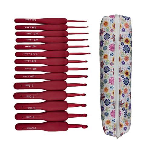 Crochets ergonomiques MEIBAOGE en aluminium et finitions de précision pour tissage
