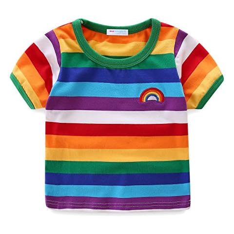 Mud Kingdom Camiseta Bebé Raya Arcoíris Manga Corta Cover