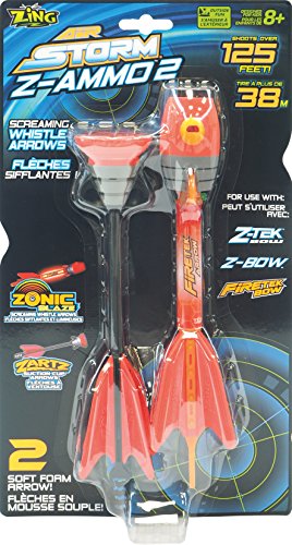 Kanaï Kids - KKAS970 - Flèches Z-Ammo 2 - 1 Flèche Sifflante Et Lumineuse + 1 Flèche Ventouse