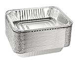 Disposable Steam Table Pans for Baking, Roasting, Broiling, Cooking , Storage Aluminum Foil Steam Table Pans, Half Size Deep, 9x13 Pans Pack Of 30