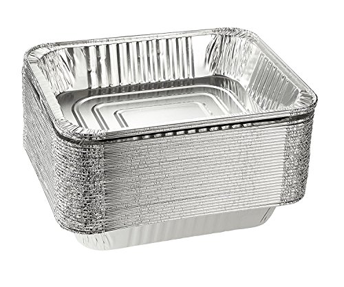 Jfoil 120 Disposable chafing Aluminum Foil Steam Table Pans Half Size Deep Pans for Baking, Roasting, Broiling, Cooking , Storage 9x13 Chafing Pack Of 30