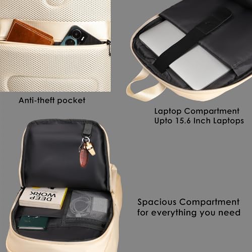 Image of Red Lemon Swiss Cut Design 15.6 inch Laptop Backpack for Men and Women, Stylish 26L Capacity, USB Charging Port, Anti-Theft Pocket & Accessories Organizer