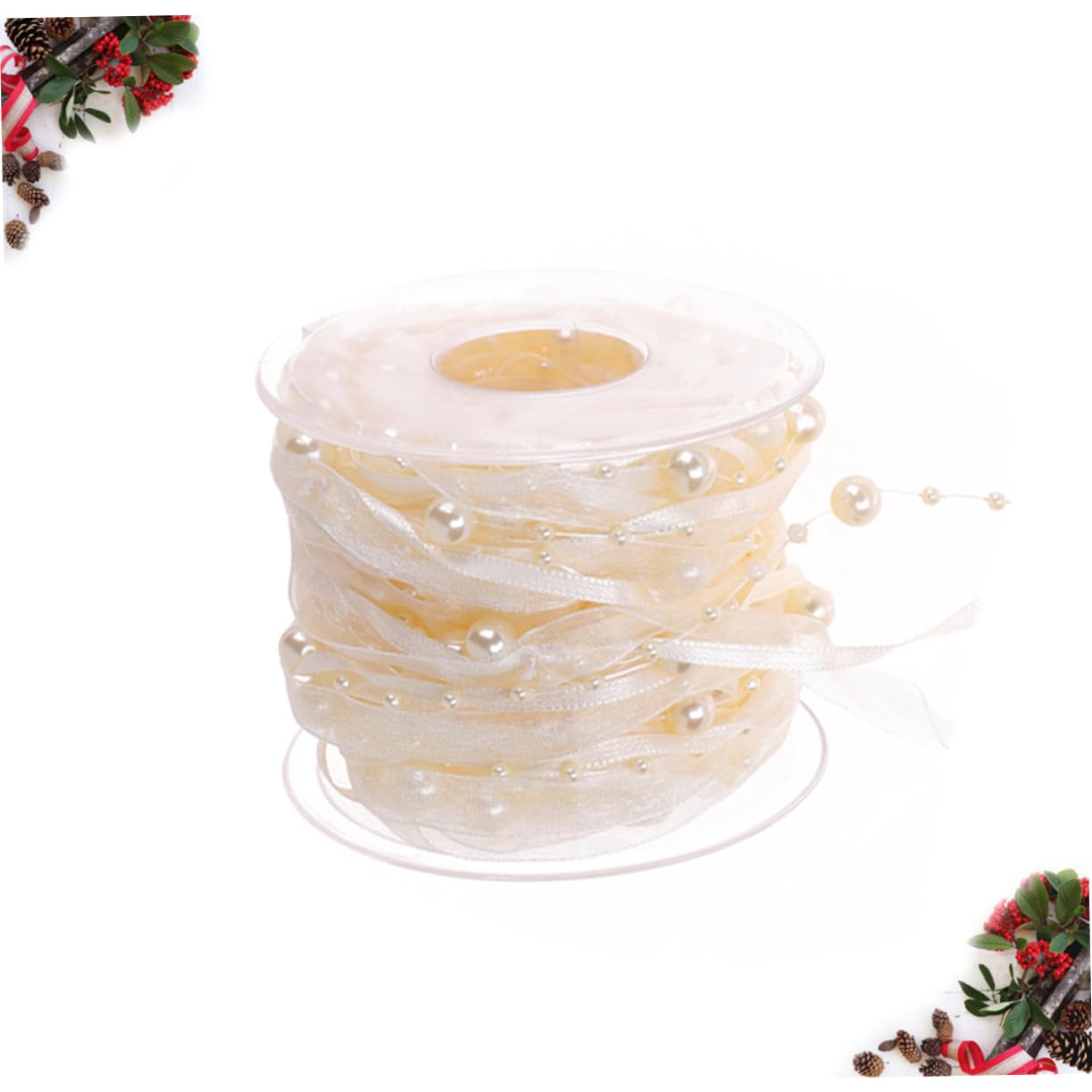 Operitacx 3rouleaux Ruban Décoratif Beige Pour Mariage Accessoires De Bouquet Et Décoration De Fête Pour Et Célébrations