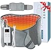 Almohadilla térmica para aliviar el dolor de espalda, almohadilla térmica eléctrica extragrande mejorada para calambres menstruales con cinturón, apagado automático, lavable a máquina