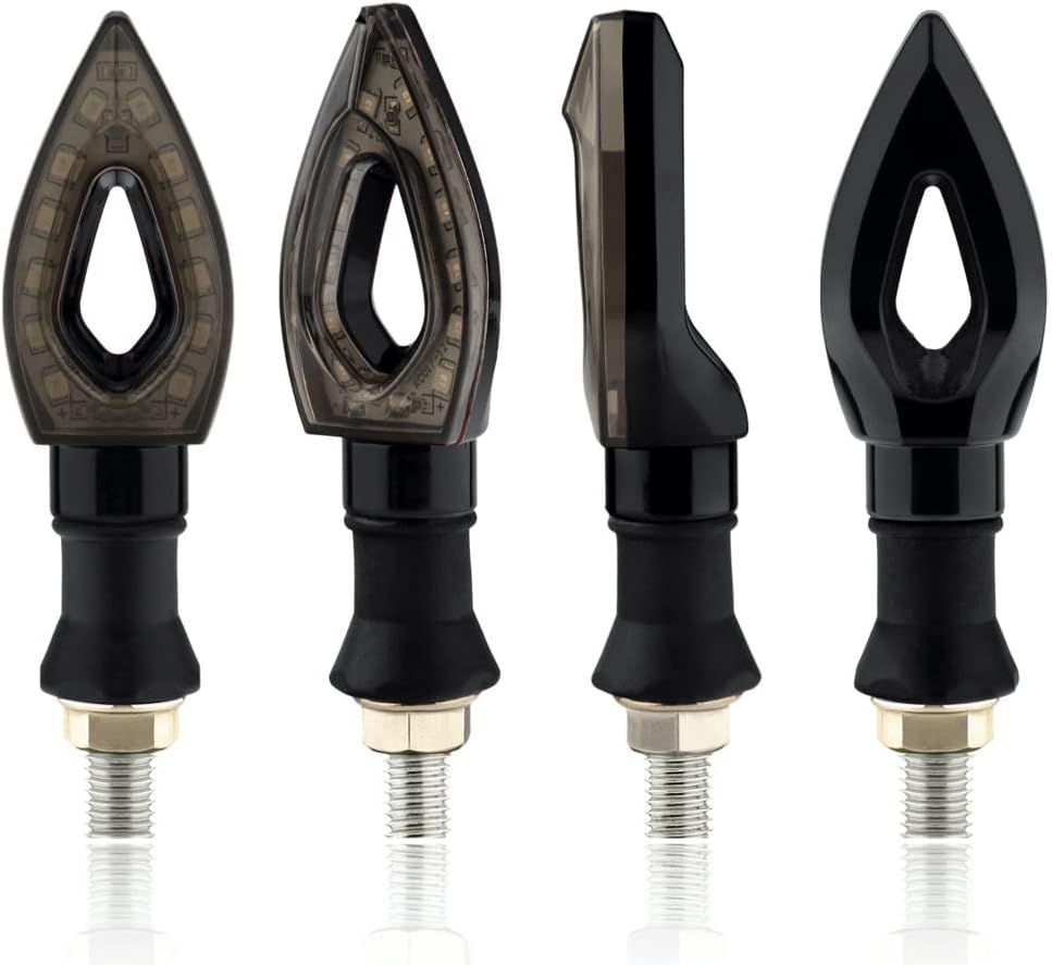 SFONIA 4 Pezzi Indicatori Di Direzione LED Per Moto | Frecce Impermeabili IP68, 12V, Universali Per Scooter, Quad, Cruiser - 9