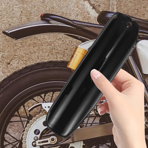 BUGUUYO Protector de Amortiguador Delantero de Motocicleta 50-125cc para Crf50 Xr50, Plástico Resistente, Paquete de 2 Unidades, Accesorios para Moto Todoterreno, Cubierta Frontal