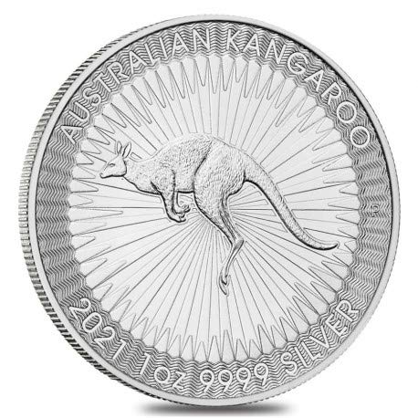 Moneda Plata Canguro Australia 2021 1 oz onza   Contenida en cápsula para monedas