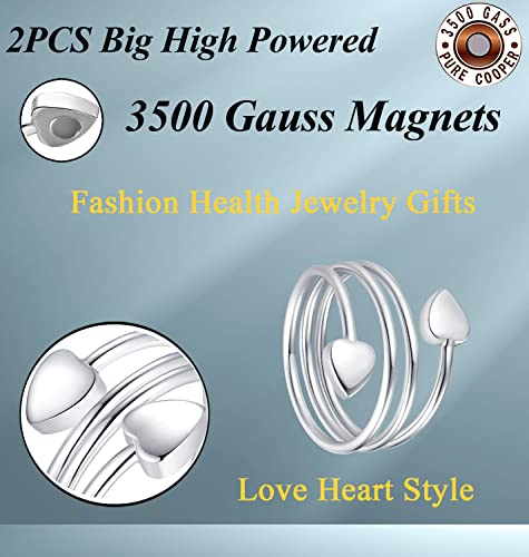 Vicmag Copper Magnetic Ring For Women, Copper Ring Ladies Fingers Thumb Valentine's Day Gift #TOP6