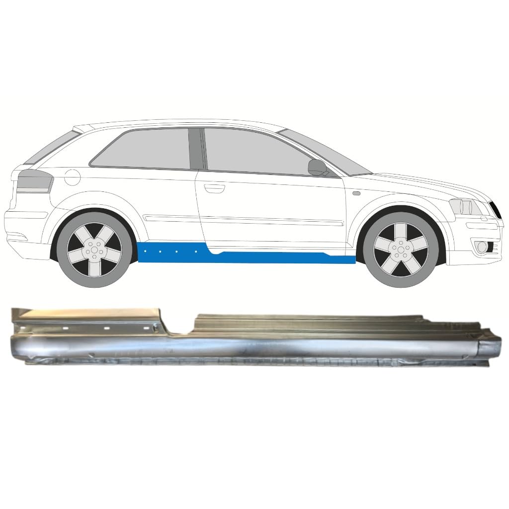 Voll schweller für Audi A3 8P 2003-2012 / Rechts
