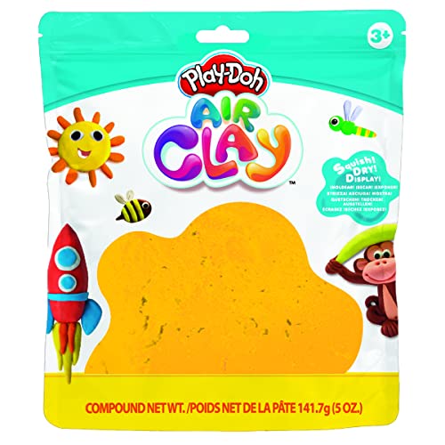 Play Doh Air Clay 5oz, Sensory and Educational Craft Toys for Kids, Ages 3+, Yellow