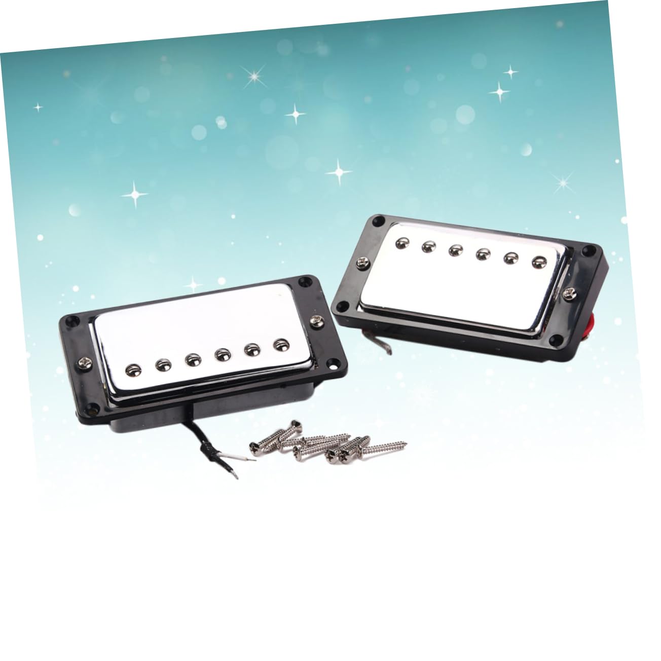 TOYANDONA Pickup Humbucker Doppia Bobina Per Chitarra Elettrica Con Pickup Al Ponte e Telaio Nero Adatto Per Chitarra Elettrica Elimina Feedback e Rumore Indesiderato e Durevole