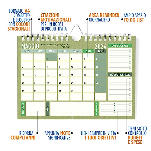 Calendario-2023-da-Muro-A4-Calendari-per-Parete-15-Mesi-Settembre-2023-Dicembre-2024-Planner-da-Appendere-Mensile-210-x-297-cm