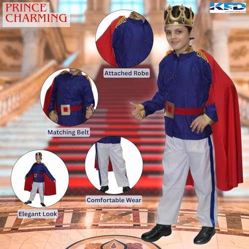 Image of Kaku Fancy Dresses Christmas Costumes for Kids, Nativity Set for Boys & Girls, Christmas Theme Dress - Mother Merry, Shepherd, Wise Men, Priest, Fairy Angel, Prince Costume for Boys & Girls