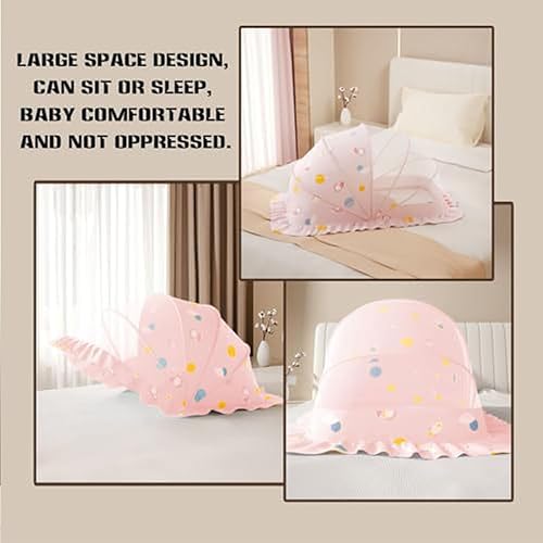 Miniatura 7 de Mosquiteros para Cunas de Bebes, Mosquitera plegable portátil para cochecito, cunas plegables transpirables sin fondo, red para cuna refugio solar