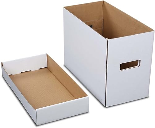 G-PLUS Caja de almacenamiento para cómics de cómics con capacidad para 150-175 cómics, plegable, a prueba de humedad, 5 unidades