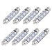 uxcell® 8PCS 41mm 8-SMD Blue Festoon Dome Light LED Bulbs