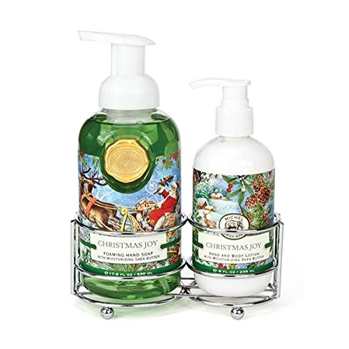 Michel Design Works CAD274 Foaming Hand Soap & Lotion Caddy Gift Set, Christmas Joy