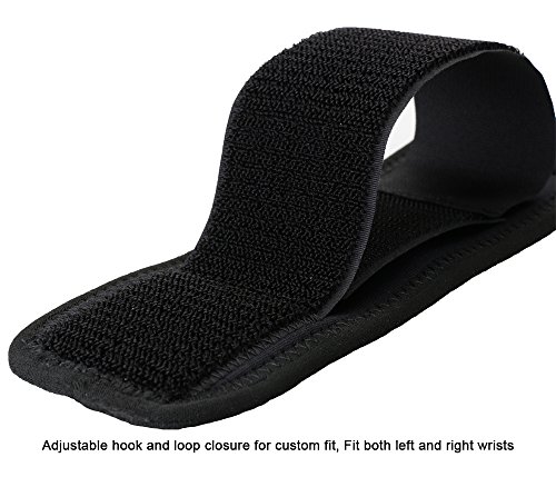 Socko 2 Pcs 1436 Adjustable Classic Sports Gym Elastic Stretchy Wrist Joint Brace Support Wrap Band - Black One Size #TOP5