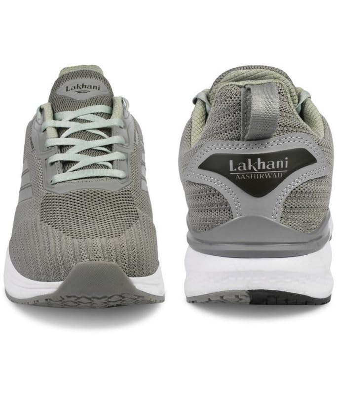 Image of Lakhani aashirwad Men's Sports Shoes | Lightweight Breathable Running Shoes for Men | Flynet Upper, Phylon Sole | Flexible, Comfortable Lace-Up Athletic Shoes