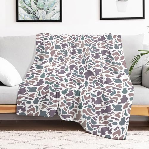 Manta Camo Suave y Cómoda de Franela con Diseño de Camuflaje miniatura 6