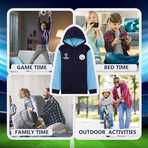 Manchester City F.C. Boys Hoodie (Navy, 9-10 Years)3