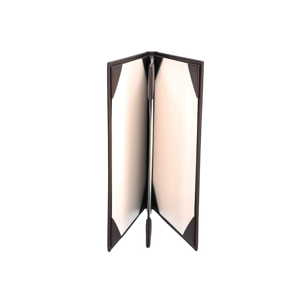 Menu Covers Made of Premium Faux Leather (10-Pack) - 8.5