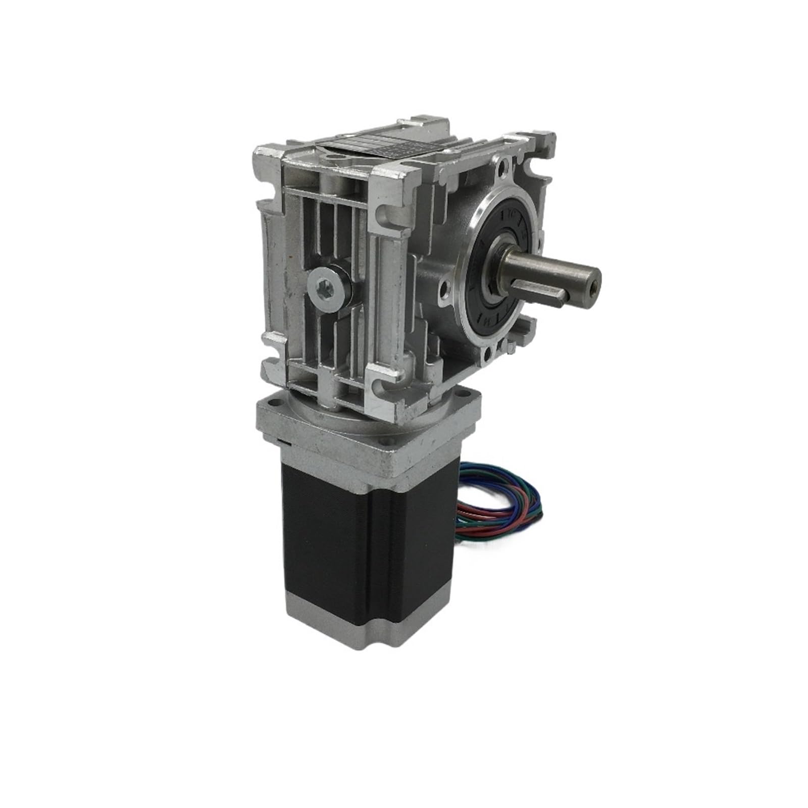 Caja helicoidal RV030 con salida 14 mm para evitar pérdida de pasos en CNC Nema23