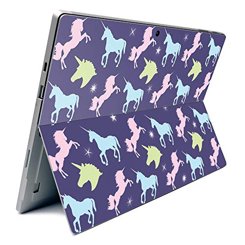 Image of MightySkins Carbon Fiber Skin for Microsoft Surface Pro 7 - Unicorn Dream | Textured Carbon Fiber Finish | Easy to Apply, Remove, and Change Styles | Made in The USA