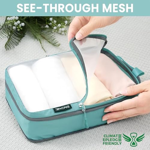 Image of BAGAIL 6 Set Ultralight Compression Packing Cubes Packing Organizer for Travel Accessories Luggage Suitcase Backpack