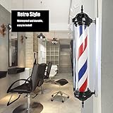 Gdrasuya10 41'' LED Barber Pole Light Classic Style,Hair Salon Barber Shop Open Sign,Rotating Red White Blue LED Strips Hair Salon Sign Light,Waterproof Save Energy