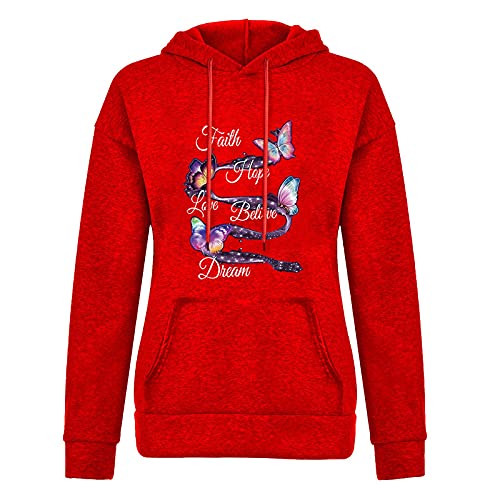 Sumuqi Casual Hooded für Damen Hoodies Hoodie Rundhals Winter Herbst Grafik Drucken Langarm Tshirt Große Größe Top Oversize Oberteile Oberteil Sweatshirt Kapuzenpullover Sweatjacke Fraun Pullover Cover