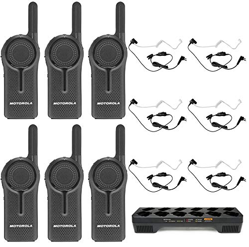 DLR1020 2 Channel 900 MHz Digital License Free Radio with HKLN4601 Surveillance Headset and PMLN7136 Multi Unit Charger
