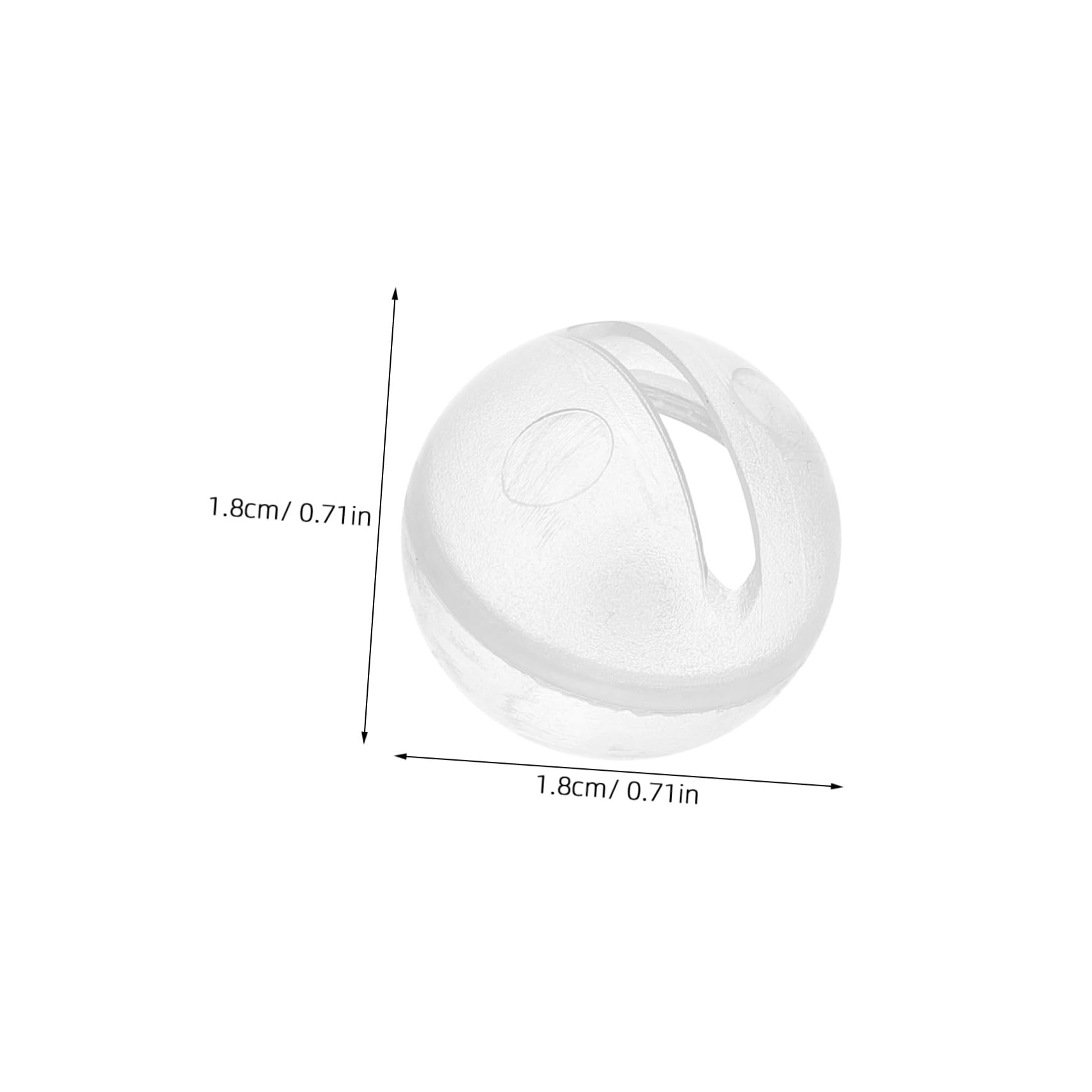 BESPORTBLE 30Pcs Sensory Rattle Balls Replacement Inserts for Doll Making Supplies Plastic Rattle Noise Maker Inserts for and Pet Puppets Stimulating Rattle Accessories