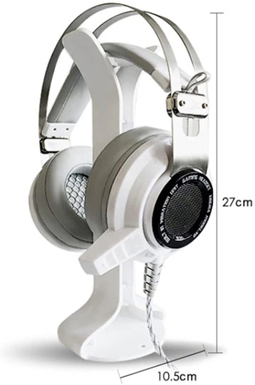 Gaming Accessori Supporto per Cuffie con Gancio per Auricolari Barra di Supporto per Display da Scrivania per Cuffie da Gioco Stand Over-Ear da Gioco(White)