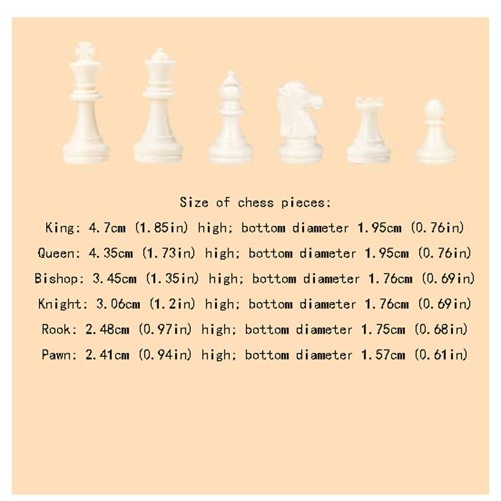 ZAW Scacchi Set di Scacchi Pieghevoli Portatili con Scatola di stoccaggio, Pezzi di Scacchi magnetici 64 Scacchiera griglia for Principianti e Adulti (28,5 * 30 cm) Chess (Color : Chess Set)