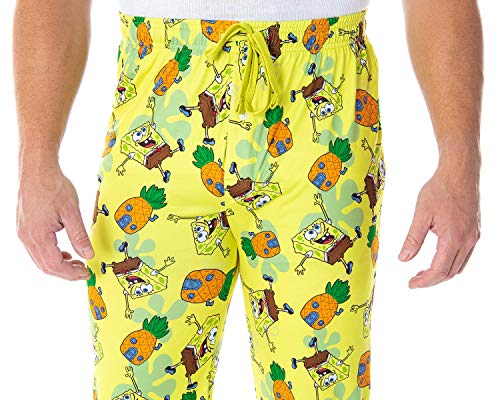 SpongeBob SquarePants Men's Pineapple House Adult Loungewear Sleep Pajama Pants3