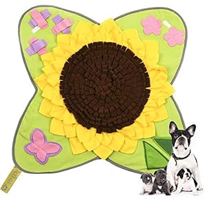 VIP OOH Snuffle Mat for Dogs Dog Puzzle Toys Pet Large Feeding Mat Nosework Training Mats Interactive Toys for Dogs Durable Blanket Encourages Natural Foraging Skills and Stress Release