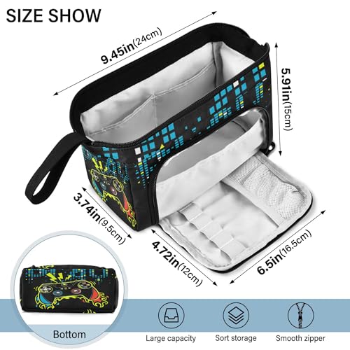 Image of Fisyme Play Video Game Pencil Case Large Capacity Pencil Pouch Pen Bags Box Big Makeup Pencil Case Organizer