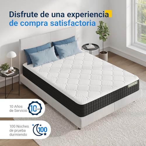 Miniatura 5 de Avenco Colchones 150x200, Colchón de Espuma de 7 Zonas, Reversible Verano/Invierno, Funda de Colchón Extraíble y Lavable, Transpirable, Altura 20 cm