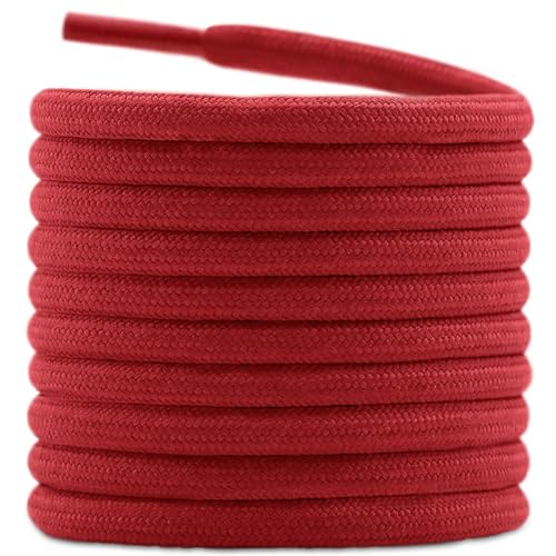 Image of DELELE 2 Pair Thick Round Climbing Shoelaces Hiking Shoe Laces Boot Laces