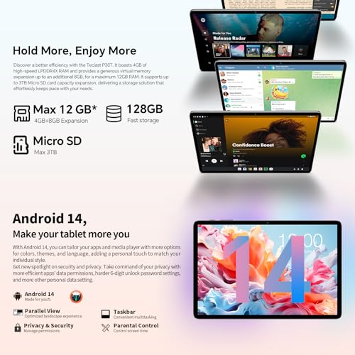 Tablet TECLAST P30T 10.1" 12GB RAM, 128GB - Imagen 4